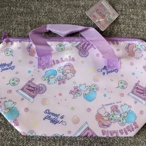 Little Twin Stars Pouch Aluminium Foil Lined Sanrio BNWT Sold in Japan.
